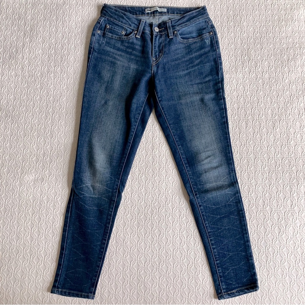 Levi's 535 Legging Jeans Dark Wash Women's Junior's 5 Short Low-rise